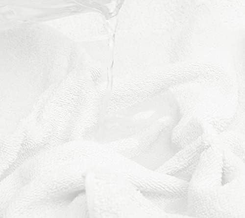 Looperry Small White Bath Towel Set of 6-100% Cotton 23x46 Shower Towels in 450 - Image 3