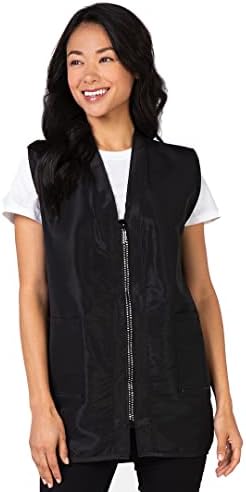 Betty Dain Glitz Rhinestone Zipper Salon Stylist Vest by BettyDain