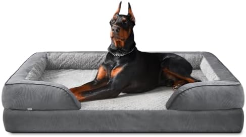 INVENHO XXL Plus Orthopedic Dog Beds Large Sized, XL Washable Dog Sofa by INVENHO