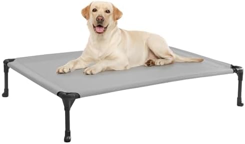 Veehoo Outdoor Elevated Dog Bed Large Sized Dogs, Cooling Raised Dog Cots by Veehoo