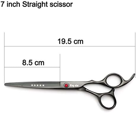 7.0in Professional Pet Grooming Scissors Set, Straight & Thinning & Curved - Image 7