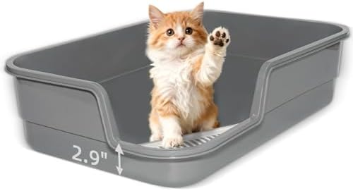 Extra Large Litter Box with Low Entry, Jumbo Cat Litter Box by TAILRYTH
