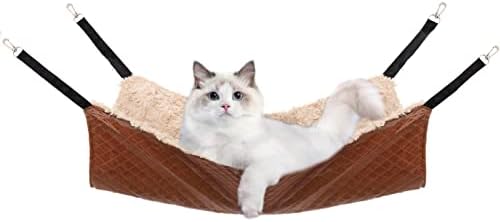 JOYELF Cat Hammock Bed, Medium Reversible Pet Cage Hammock Hanging Soft cat Bed by JOYELF