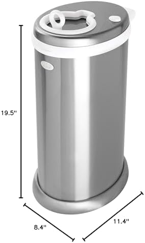 Ubbi Stainless Steel Diaper Pail, No Special Bags, Odor-Locking - Image 5