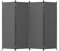 Room Divider, 4 Panel Folding Screen, 88” Portable Separating 3 Feet by PHONJOROO