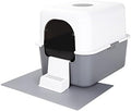 Sfozstra Enclosed Cat Litter Box: Odor Control Leak Resistant Design by Sfozstra