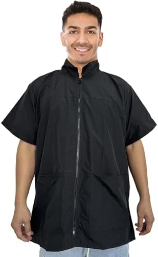Gliitatu Grooming Smock for Dog Groomer Barber Jackets for Women Men - Image 6