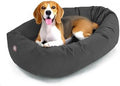 Majestic Pet 32 Inch Suede Calming Dog Bed Washable – Cozy Soft Round Dog Bed by MajesticPet