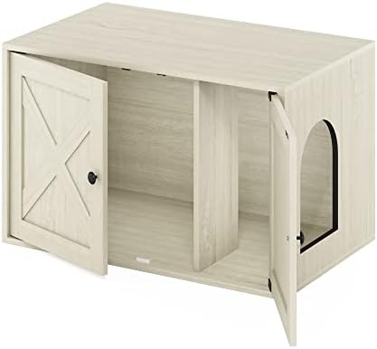 Furinno PELI Farmhouse Style Cat Litter Box Enclosure - Image 6