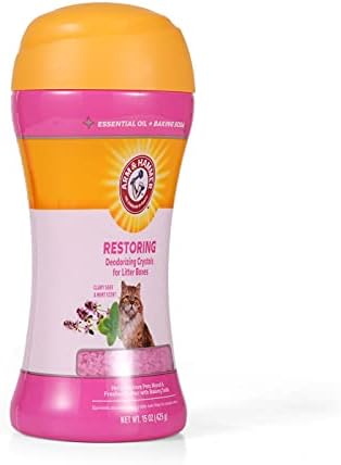 Arm & Hammer Cat Litter Deodorizing Crystals, Clary Sage Mint, 15 Oz Jar - Image 6