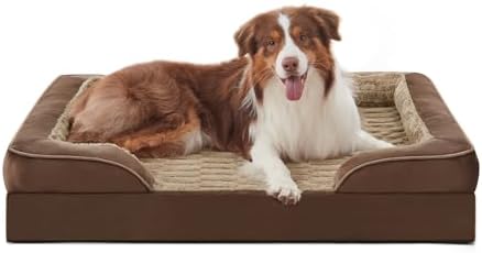 FURTIME Orthopedic Medium Dog Bed, Supportive Waterproof Pet Bed by FURTIME