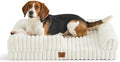 ChiXnuggle Faux Fur Orthopedic Dog Bolster Bed, Waterproof Washable Cover by SnuggleUpPawsDown