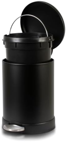 Glad Small Trash Can, 1.2 Gallon | Round Stainless Steel Garbage Bin - Image 3