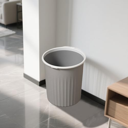 Bathroom Garbage Can, Lightweight Durable Striped Garbage Cans - Image 4
