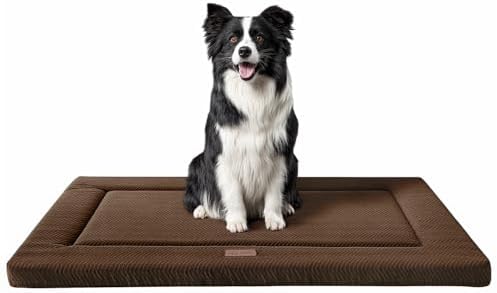 Dog Bed for Crate, Medium/Large Dogs Crate Bed, Washable Dog Beds Kennel Mat by WESTERNHOME
