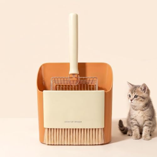 Cat Litter Scoop with Holder, Stainless Steel Litter Box Scoop Set with Stand by Unknown