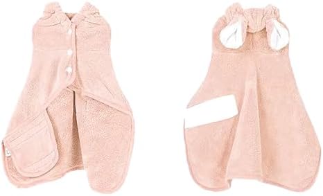 Pet Bathrobe for Dog Cat Absorbent Quick Drying Hooded Bath Towel by Unknown