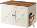 Feandrea Cat Litter Box Enclosure, End Table, 27.6 x 19.7 x 19.7 Inches by FeandreabySONGMICSHOME