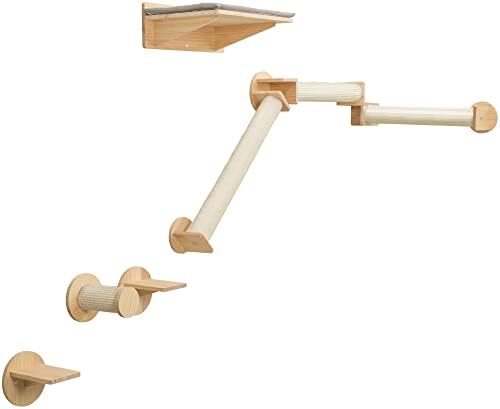 Trixie Cat Wall Furniture Set 6-7pc Cat Climbing Wall Set by TRIXIE