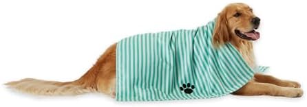 Bone Dry Pet Grooming Towel Collection Absorbent Microfiber X-Large, Striped by BoneDry