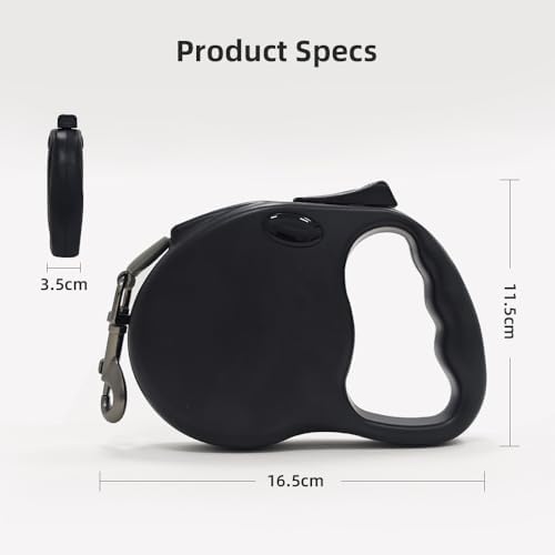 Retractable Dog Leash for Medium & Large Dogs up to 80 lbs, One-Handed Brake - Image 3