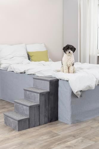TRIXIE 4-Step Velour Pet Stairs - Image 3