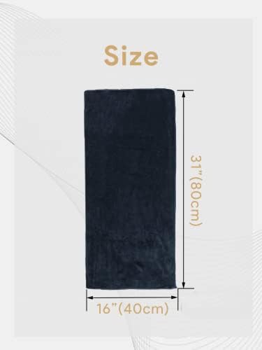 Dog Towel Pet Towel 2 Pack 16"x31" Grey Quick Drying - Image 5