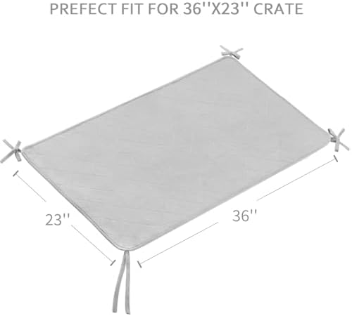 Waterproof Dog Crate Mat with Rope 2 Pack - Image 5