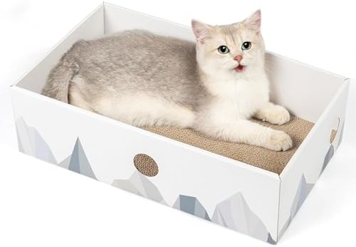 Conlun Cat Scratcher Box, Cardboard Pad, Bed by Conlun