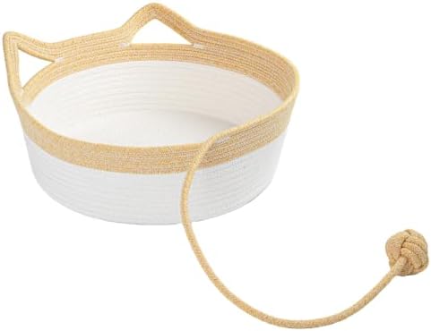 Cotton Rope Woven Cat Bed, Instinct Pet Basket by WEAVELYRICS