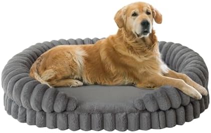BALANCE Calming Dog Bed for Extra Large Dogs, 42 Inches Oval Washable XL Pet Bed by BalancePet