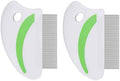 2 Pack Flea Lice Comb, Stainless Steel Dog Cat Grooming Combs by Brillirare