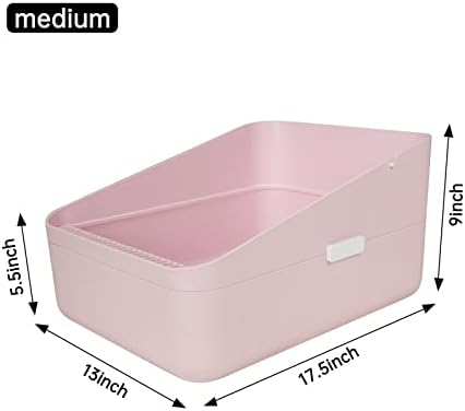 Sfozstra High Sided Cat Litter Box: Open Top Anti Tracking Design - Image 4
