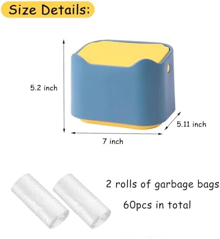 Cat Litter Trash Can Mini Countertop Cat Litter Disposal Bin - Image 2