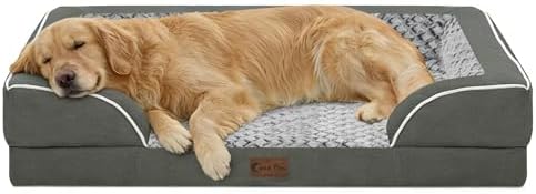 Orthopedic Dog Bed for Extra Large Dogs, Dark Grey by CasaPaw