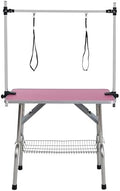 46" Pet Dog Grooming Table, Foldable Stainless Steel Frame Pet Drying Grooming by Afqxf