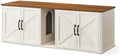 Feandrea Double Cat Litter Box Enclosure, Furniture Hidden by FeandreabySONGMICSHOME