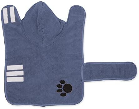 Bone Dry Pet Robe Collection, Embroidered Absorbent Microfiber Bath Robe - Image 2