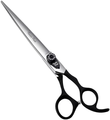 7.5'' Dog Straight Scissors For Grooming Pet Hair Cutting Shears 440C Stainless by FenicePeak