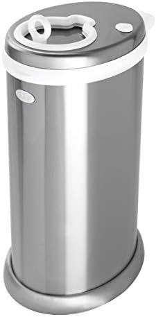 Ubbi Stainless Steel Diaper Pail, No Special Bags, Odor-Locking by Unknown