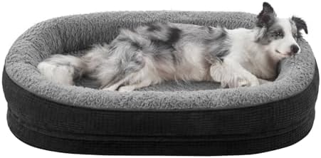 JOEJOY Orthopedic Dog Bed for Large Dogs, Egg-Crate Memory Foam Pet Bed by JOEJOY