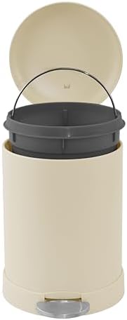 Glad Small Trash Can, 1.2 Gallon | Round Stainless Steel Garbage Bin - Image 3