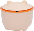 Cat Litter Trash Can White Compact Fully Enclosed Waste Container by phefop