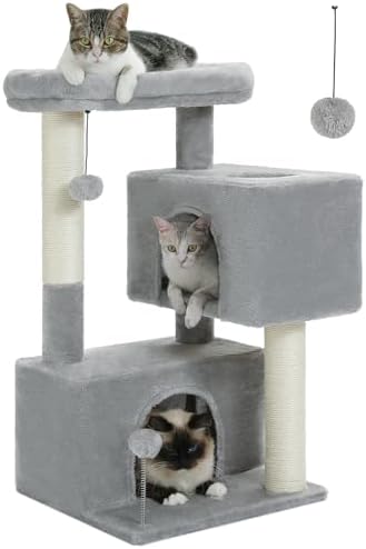 Small Cat Tree for Kittens, 32 in Cat Tower by UYMI