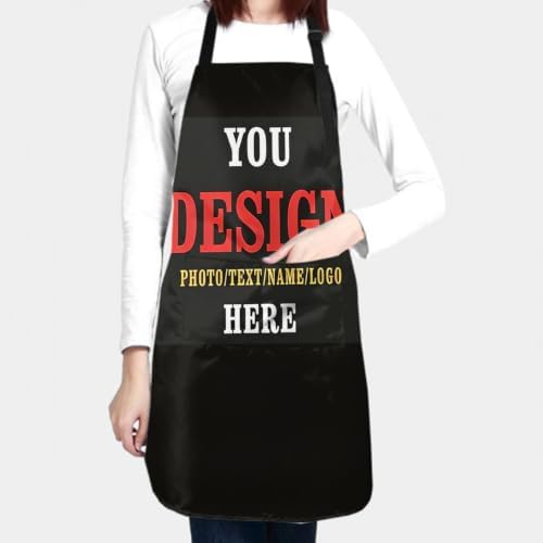 Sweetshow Cute Dog Apron with 2 Pockets and Adjustable Neck Waterproof Kitchen - Image 3