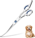 7.5" Curved Dog Grooming Scissors by Petsvv