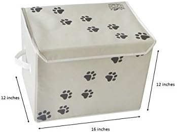 Feline Ruff Large Dog Toys Storage Box. 16" x 12" inch Pet Toy Storage Basket - Image 2