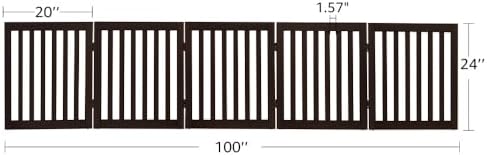 unipaws 24”H Free Standing Pet Gate - Image 7