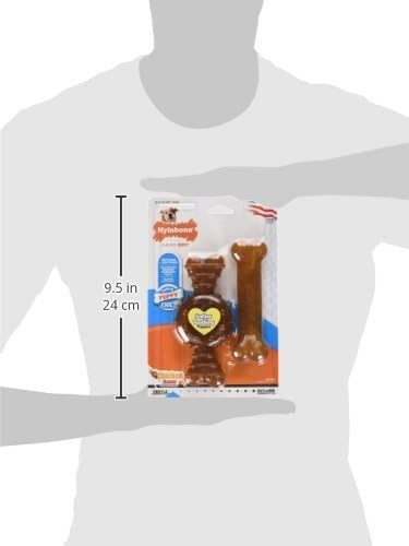 Nylabone Puppy Chew Teething Bone Dog Chew Toys, Chicken Flavor - Image 3