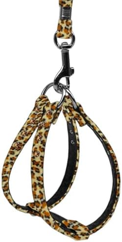 Dog, Puppy & Pet Step-In Harness, "Animal Print Jeweled" Jaguar 10 - Image 3